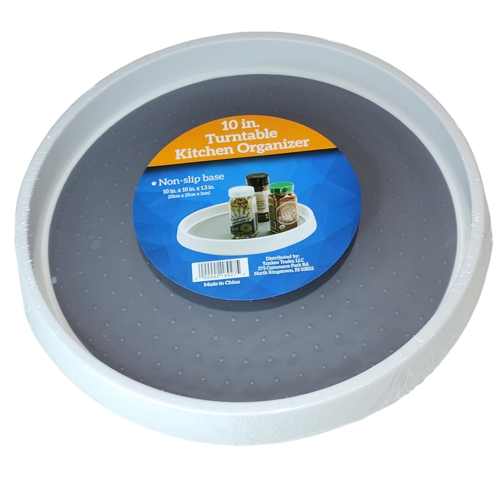 Non Skid Lazy Susan Turntable Organizer 10in Diameter‎